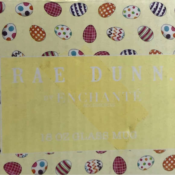 Rae Dunn Cup Happy Easter Clear 18 oz Mug Coffee Tea Enchante New - Picture 8 of 11